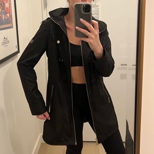 Black Michael Kors Rain Jacket